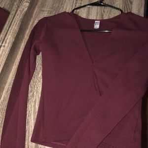 Very tight long sleeve shirt